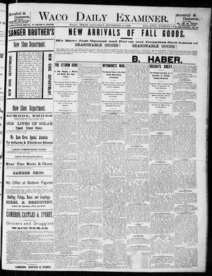 Waco Daily Examiner. (Waco, Tex.), Vol. 18, No. 269, Ed. 1, Saturday, September 19, 1885