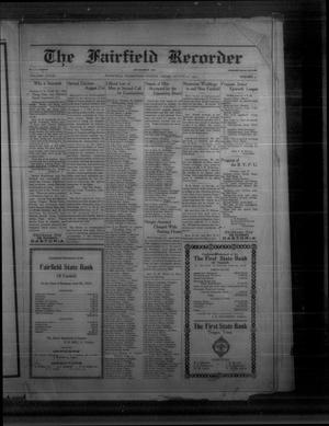 The Fairfield Recorder (Fairfield, Tex.), Vol. 41, No. 47, Ed. 1 Friday, August 10, 1917