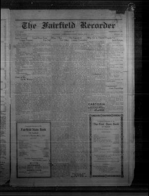 Primary view of object titled 'The Fairfield Recorder (Fairfield, Tex.), Vol. 40, No. 39, Ed. 1 Friday, June 16, 1916'.