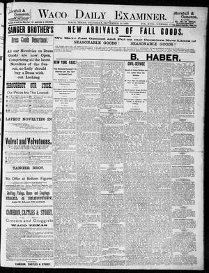 Waco Daily Examiner. (Waco, Tex.), Vol. 18, No. 273, Ed. 1, Thursday, September 24, 1885
