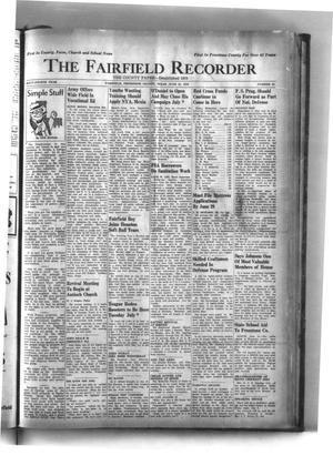 The Fairfield Recorder (Fairfield, Tex.), Vol. 64, No. 42, Ed. 1 Thursday, June 27, 1940