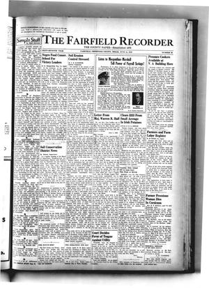The Fairfield Recorder (Fairfield, Tex.), Vol. 67, No. 39, Ed. 1 Thursday, June 24, 1943