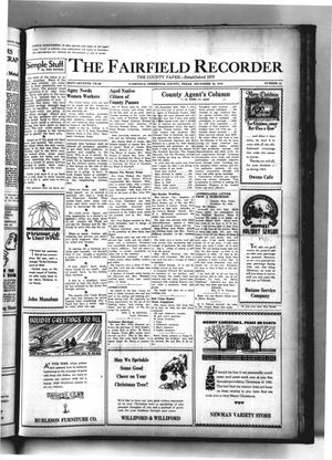The Fairfield Recorder (Fairfield, Tex.), Vol. 67, No. 14, Ed. 1 Thursday, December 24, 1942