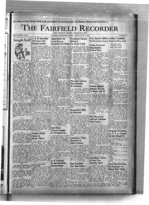 The Fairfield Recorder (Fairfield, Tex.), Vol. 64, No. 27, Ed. 1 Thursday, March 14, 1940
