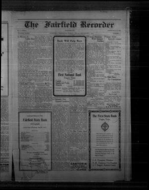 The Fairfield Recorder (Fairfield, Tex.), Vol. 41, No. 51, Ed. 1 Friday, September 7, 1917