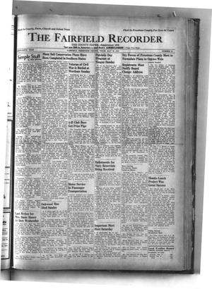 The Fairfield Recorder (Fairfield, Tex.), Vol. 65, No. 35, Ed. 1 Thursday, May 22, 1941