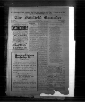 The Fairfield Recorder (Fairfield, Tex.), Vol. 42, No. 1, Ed. 1 Friday, September 21, 1917