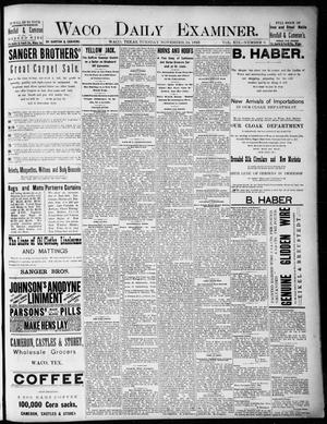 Waco Daily Examiner. (Waco, Tex.), Vol. 19, No. 6, Ed. 1, Tuesday, November 24, 1885