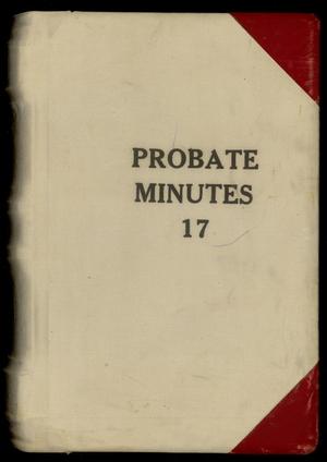 Travis County Probate Records: Probate Minutes 17