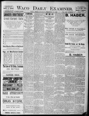 Waco Daily Examiner. (Waco, Tex.), Vol. 19, No. 10, Ed. 1, Saturday, November 28, 1885
