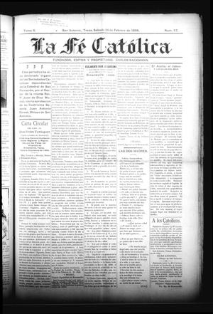 La Fé Católica (San Antonio, Tex.), Vol. 2, No. 57, Ed. 1 Saturday, February 26, 1898