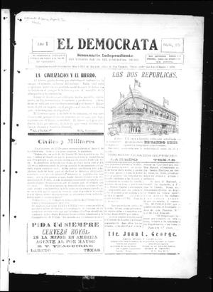 El Democrata (San Ygnacio, Tex.), Vol. 1, No. 25, Ed. 1 Monday, September 13, 1915