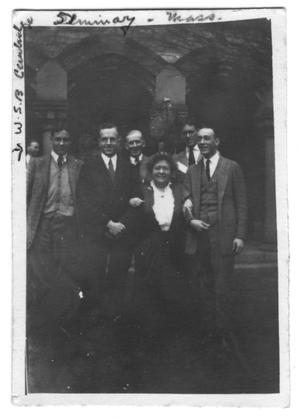 Primary view of object titled '[Group of People at the Va. Seminary]'.