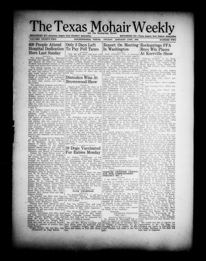 Primary view of object titled 'The Texas Mohair Weekly (Rocksprings, Tex.), Vol. 32, No. 2, Ed. 1 Friday, January 27, 1950'.