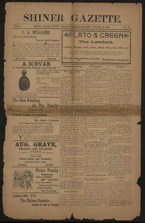 Shiner Gazette. (Shiner, Tex.), Vol. 6, No. 35, Ed. 1 Wednesday, January 25, 1899
