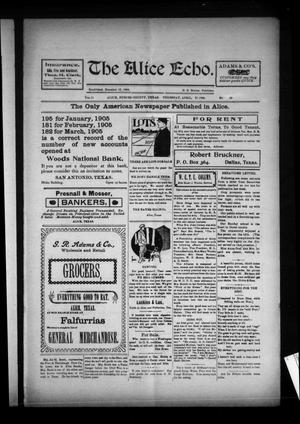 The Alice Echo. (Alice, Tex.), Vol. 11, No. 32, Ed. 1 Thursday, April 27, 1905