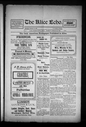 The Alice Echo. (Alice, Tex.), Vol. 11, No. 23, Ed. 1 Thursday, February 23, 1905