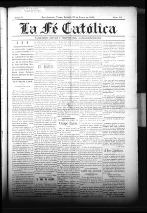 La Fé Católica (San Antonio, Tex.), Vol. 2, No. 53, Ed. 1 Saturday, January 29, 1898