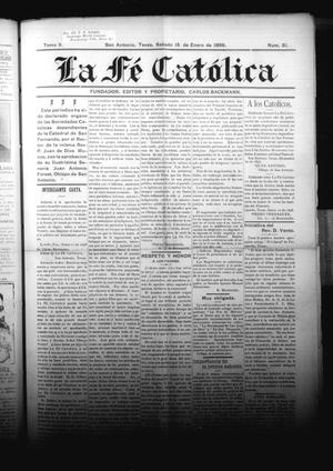 La Fé Católica (San Antonio, Tex.), Vol. 2, No. 51, Ed. 1 Saturday, January 15, 1898