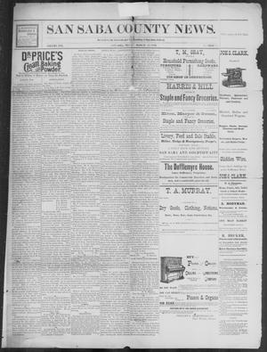 The San Saba County News. (San Saba, Tex.), Vol. 19, No. 17, Ed. 1, Friday, March 17, 1893