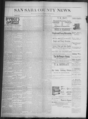 The San Saba County News. (San Saba, Tex.), Vol. 19, No. 22, Ed. 1, Friday, April 21, 1893