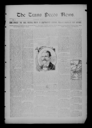 The Trans Pecos News. (Sanderson, Tex.), Vol. 3, No. 20, Ed. 1 Saturday, October 8, 1904