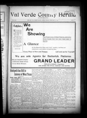 Val Verde County Herald and Del Rio Record-News (Del Rio, Tex.), Vol. 19, No. 45, Ed. 1 Friday, February 22, 1907