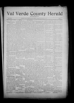 Val Verde County Herald and Del Rio Record-News (Del Rio, Tex.), Vol. 19, No. 40, Ed. 1 Friday, January 18, 1907