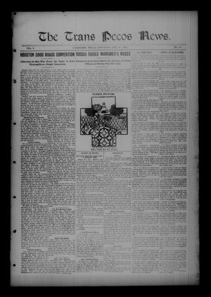 The Trans Pecos News. (Sanderson, Tex.), Vol. 3, No. 39, Ed. 1 Saturday, February 18, 1905