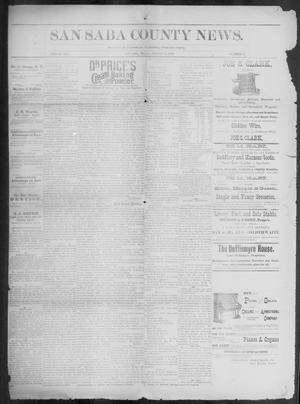 The San Saba County News. (San Saba, Tex.), Vol. 19, No. 40, Ed. 1, Friday, August 25, 1893