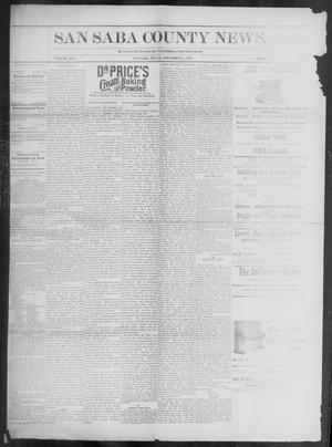 The San Saba County News. (San Saba, Tex.), Vol. 19, No. 41, Ed. 1, Friday, September 1, 1893