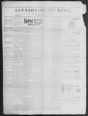 The San Saba County News. (San Saba, Tex.), Vol. 19, No. 46, Ed. 1, Friday, October 6, 1893
