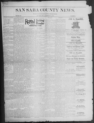 The San Saba County News. (San Saba, Tex.), Vol. 19, No. 51, Ed. 1, Friday, November 10, 1893