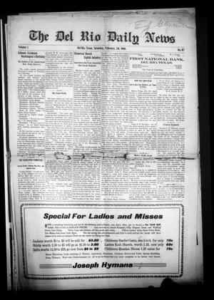 Primary view of object titled 'The Del Rio Daily News (Del Rio, Tex.), Vol. 1, No. 117, Ed. 1 Saturday, February 24, 1906'.