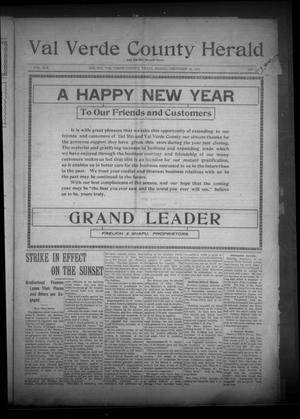 Val Verde County Herald and Del Rio Record-News (Del Rio, Tex.), Vol. 19, No. [37], Ed. 1 Friday, December 28, 1906