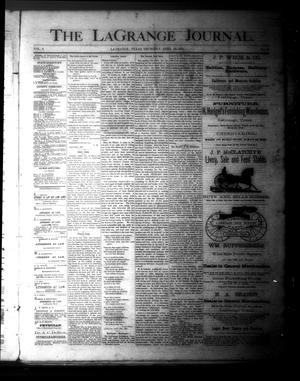 The La Grange Journal. (La Grange, Tex.), Vol. 2, No. 10, Ed. 1 Thursday, April 28, 1881