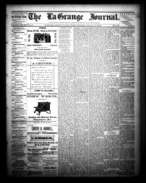 The La Grange Journal. (La Grange, Tex.), Vol. 5, No. 41, Ed. 1 Thursday, October 9, 1884