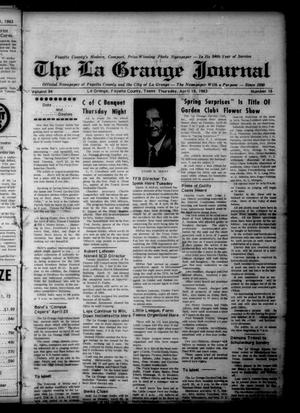 The La Grange Journal (La Grange, Tex.), Vol. 84, No. 16, Ed. 1 Thursday, April 18, 1963