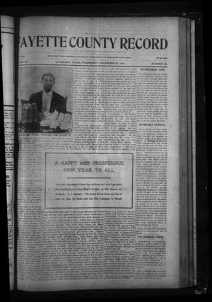 Fayette County Record (La Grange, Tex.), Vol. 3, No. 26, Ed. 1 Wednesday, December 27, 1911