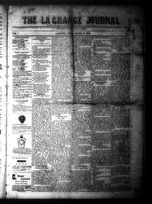 Primary view of object titled 'The La Grange Journal (La Grange, Tex.), Vol. 1, No. 4, Ed. 1 Wednesday, March 10, 1880'.