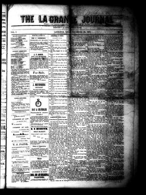 Primary view of object titled 'The La Grange Journal (La Grange, Tex.), Vol. 1, No. 44, Ed. 1 Wednesday, December 22, 1880'.