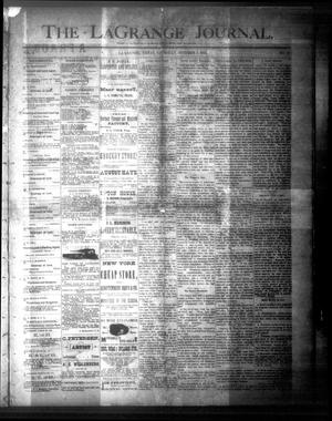 The La Grange Journal. (La Grange, Tex.), Vol. 4, No. 31, Ed. 1 Thursday, October 4, 1883