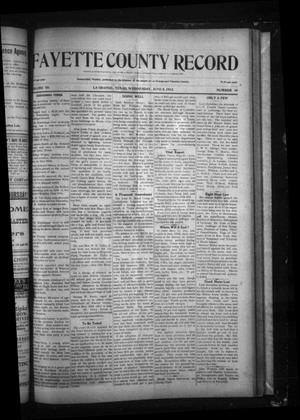 Fayette County Record (La Grange, Tex.), Vol. 3, No. 49, Ed. 1 Wednesday, June 5, 1912