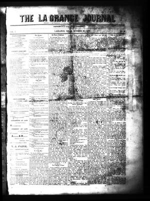 Primary view of object titled 'The La Grange Journal (La Grange, Tex.), Vol. 1, No. 35, Ed. 1 Wednesday, October 20, 1880'.
