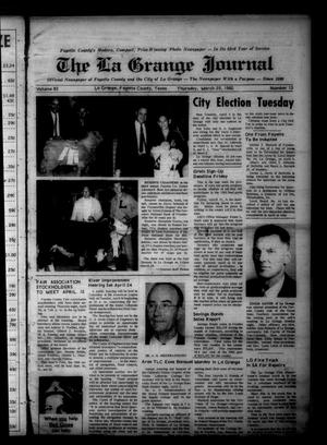 The La Grange Journal (La Grange, Tex.), Vol. 83, No. 13, Ed. 1 Thursday, March 29, 1962