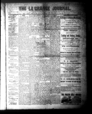 The La Grange Journal. (La Grange, Tex.), Vol. 1, No. 51, Ed. 1 Thursday, February 10, 1881
