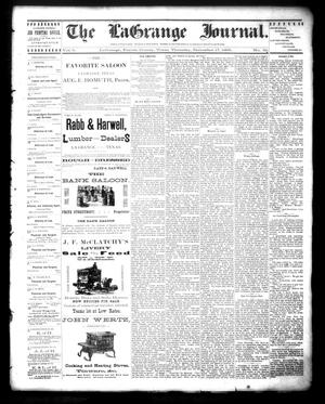 The La Grange Journal. (La Grange, Tex.), Vol. 6, No. 51, Ed. 1 Thursday, December 17, 1885