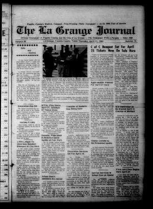 The La Grange Journal (La Grange, Tex.), Vol. 84, No. 15, Ed. 1 Thursday, April 11, 1963
