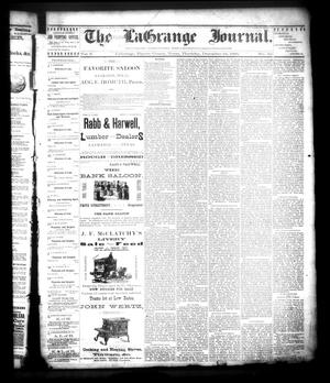 The La Grange Journal. (La Grange, Tex.), Vol. 6, No. 52, Ed. 1 Thursday, December 24, 1885