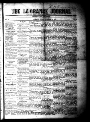 The La Grange Journal (La Grange, Tex.), Vol. 1, No. 40, Ed. 1 Wednesday, November 24, 1880